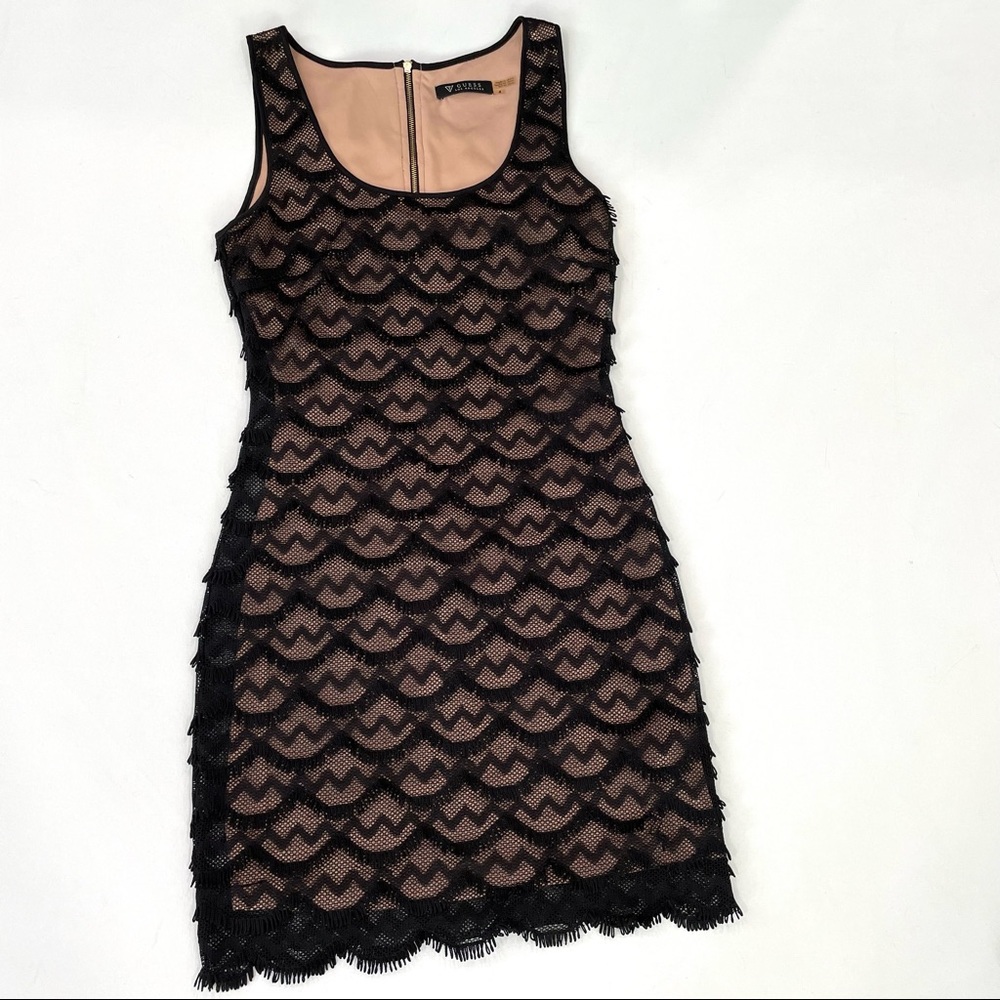 GUESS • Fringe scallops fitted dress